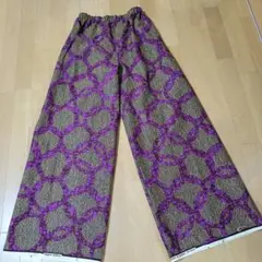 アフリカ布ワイドパンツcotton