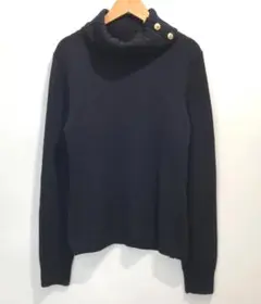 BLUE LABEL CRESTBRIDGE ハイネック ニット 金ボタン 38