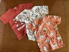 スヌーピー Tシャツ 3枚セット 120cm