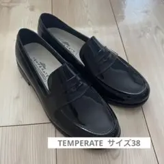 TEMPERATE テンパレイト ローファー レインシューズ　ブラック