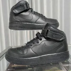 NIKE ナイキエアフォースワンミッド オールブラック 314195-004