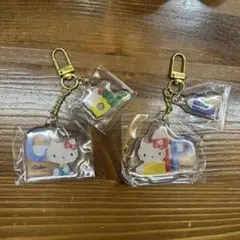 はらぺこあおむし×ハローキティ ツインアクリルキーホルダーcake pencil