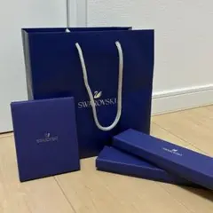 【美品】Swarovski 箱のみ+クリスタルクロス+ショップ袋
