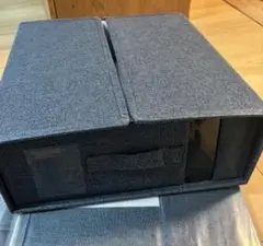 ベッドシーツ収納ボックス 　ネイビーブルー　 オーガナイザ