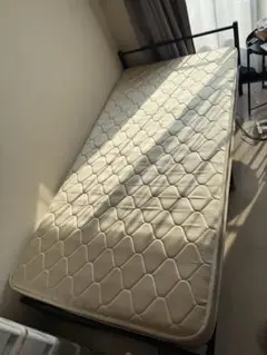 シングルサイズ ブラック マットレス付き