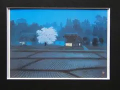 小泉智英 、【爽秋】、新品高級額 額装付、日本画 希少画集画 状態良好 小泉智英、【春をゆく】、希少な額装用画集より、新品額装付