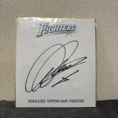 中田翔 直筆サイン色紙