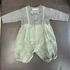 【極美品】bebe ベベ ロンパース 長袖 グリーン 70