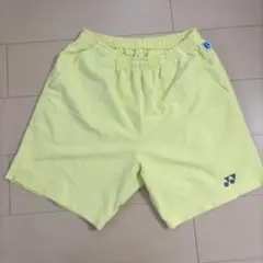 YONEX イエロー　バドミントンハーフパンツ Mサイズ