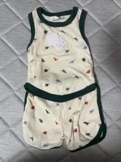 恐竜柄 男の子セットアップ 夏　90cm