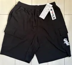 新品　LL サイズ　MLB ホワイトソックス　カーゴハーフパンツ　黒