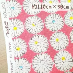 コットンこばやし マーガレット 花 ドビー サザンクロス 生地 はぎれ