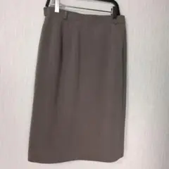 ひざ丈タイトスカート L　グレー系