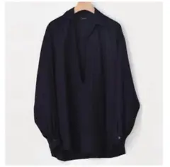 comoli 22aw ウールビエラスキッパーシャツ Navy 3 新品