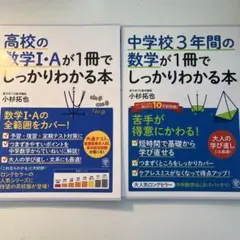 高校の数学1・Aが1冊でしっかりわかる本 中学校の数学が1冊でしっかりわかる本