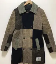 【激レア】ハリスツイード アシンメトリーコートM