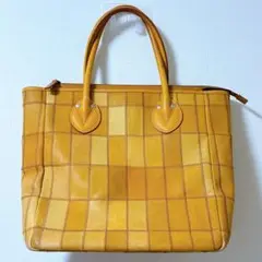 【限定カラー】トライオン TRION 本革ビジネスバッグ イエロー／オレンジ