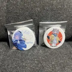 WeatherPlanet POPUP 雨海ルカ 天晴ひなた 缶バッジセット