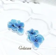 キャンディハート 紫陽花 の イヤリング