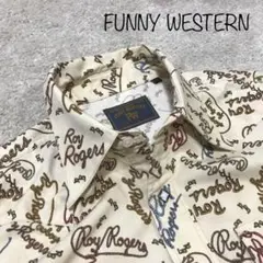 funny western ファニー 総柄 ウエスタンシャツ L カウボーイ