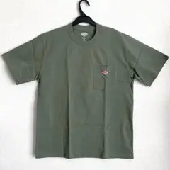 【新品タグ付き】DANTON オリーブ Tシャツ ポケット付き