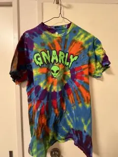 レインボー エイリアンタイダイTシャツ