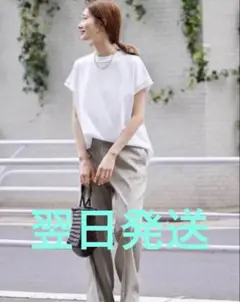 ATON 12/-AIR SPINNING OVERSIZED プルオーバー 白