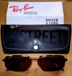B&L RAY-BAN レイバン ボシュロム サイドストリートタンカースクエア Ray-Ban Square Gray Smoke Side Street Tanker Sunglasses