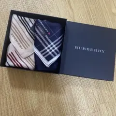 BURBERRY ハンカチ 2枚セット ギフトボックス付き