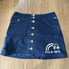 FILA ゴルフ ネイビー ボタン付きスカート