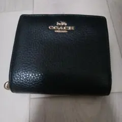 COACH ブラックレザー コインケース