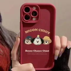 【美品】iPhoneケース　iPhone12 韓国　可愛い　アニマル　動物