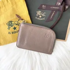【匿名配送】イルビゾンテ コンパクトウォレット L字 ミニ財布 グレー