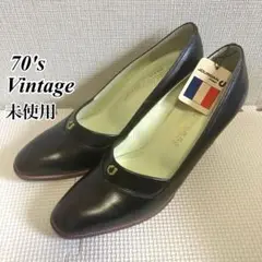 週末限定値下げ❗️未使用❗️70s ヴィンテージ シャルルジョルダン パンプス