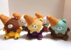 牛人 アイスクリームくまちゃん マスコットぬいぐるみ 全種 セット