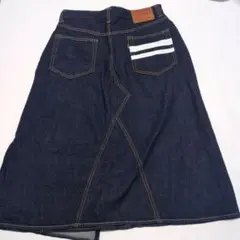 Lサイズ　桃太郎ジーンズ　MOMOTARO　岡山デニム　ラップスカート　濃紺