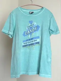 【CANDY STRIPPER】Tシャツ 古着風 ウォッシャブル加工