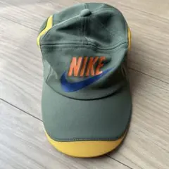 NIKE ナイキ キッズ 帽子 キャップ オリーブグリーン/イエロー