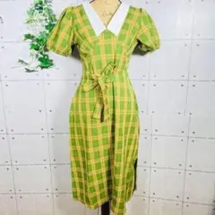 【M.A.U】マウ チェック柄ワンピース (M) 新品未使用 タグ付き