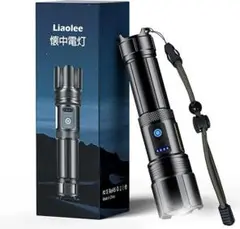 ⭐️LED懐中電灯 高輝度 強力 充電式 フラッシュライト 防災 停電 登山⭐️