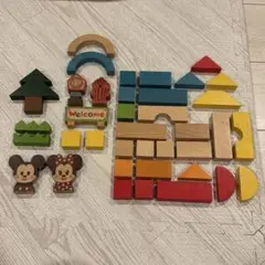 Disney KIDEA ミッキー ミニー 積み木