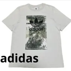 adidas Tシャツ（メンズMサイズ）グレージュ