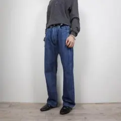 tommy デニムパンツ ジーンズ バッグプリント ライトブルー/S489