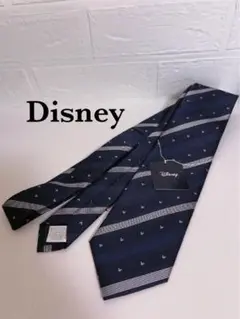 ディズニー　Disney ネクタイ　ミッキー柄　ブルー　未使用品