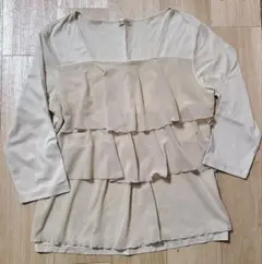 ミルフェルム 授乳服 トップス アイボリー LL