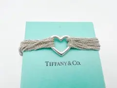 Tiffany ティファニー オープンハート チェーンブレスレット