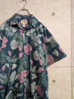 Cedar Street ハワイアンプリント　半袖シャツ　　M