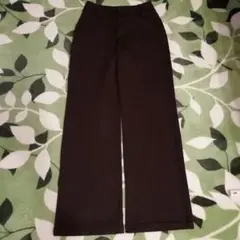 ワイドパンツ ダークブラウン