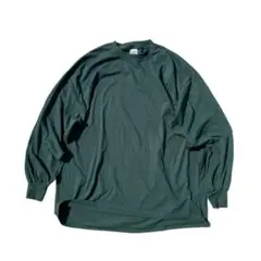 90s GILDAN ultra blend 無地ロンT ダークグリーン XXL