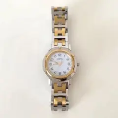 Hermes エルメス クリッパー CL 4.220 白文字盤の3針タイプ